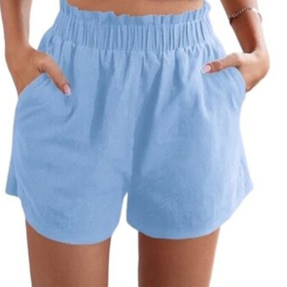 Brand New SHEIN Baby Blue Shorts NWT Size Med/Large